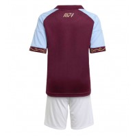 Dětský fotbalový dres Aston Villa 2025-26 Domácí Krátký Rukáv (+ trenýrky)